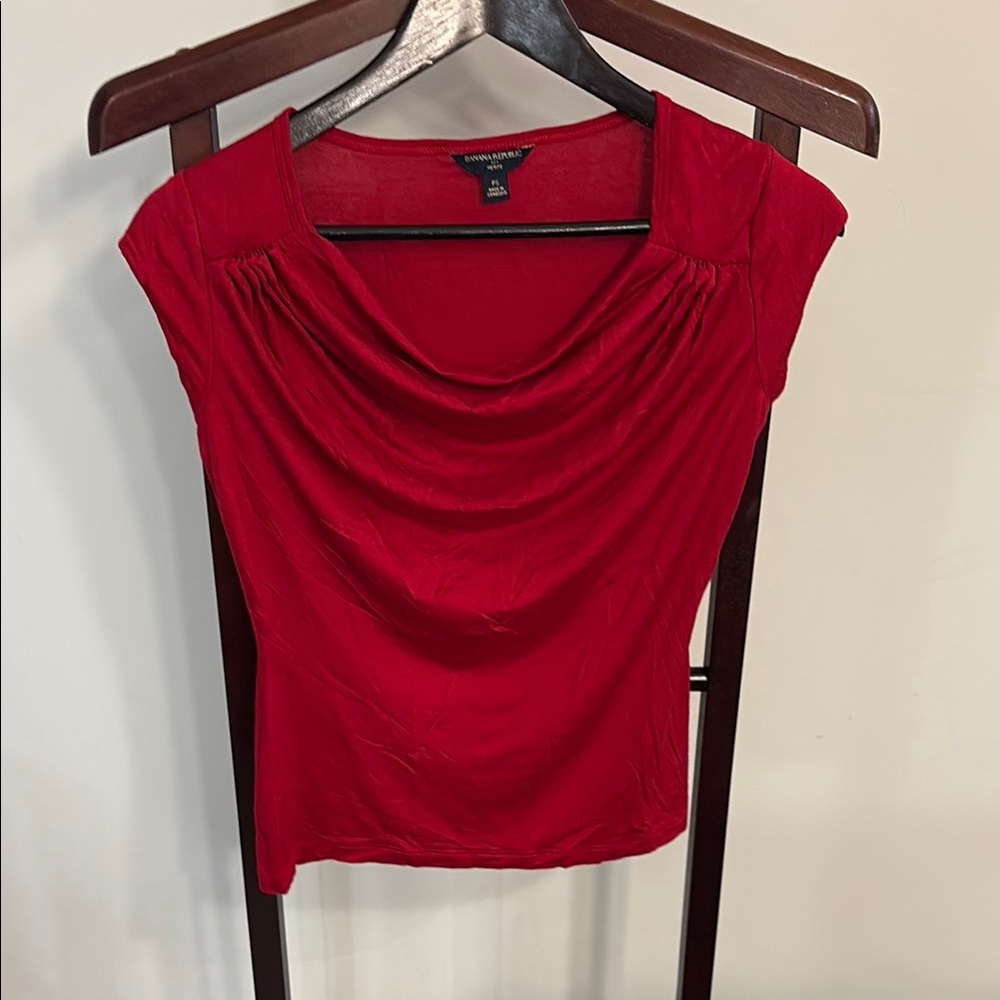 2 for $30 Red Draped Top